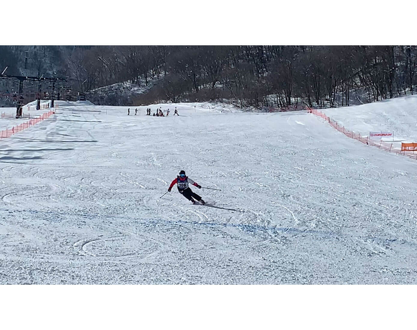 スキー大会で活躍する倉田さん
