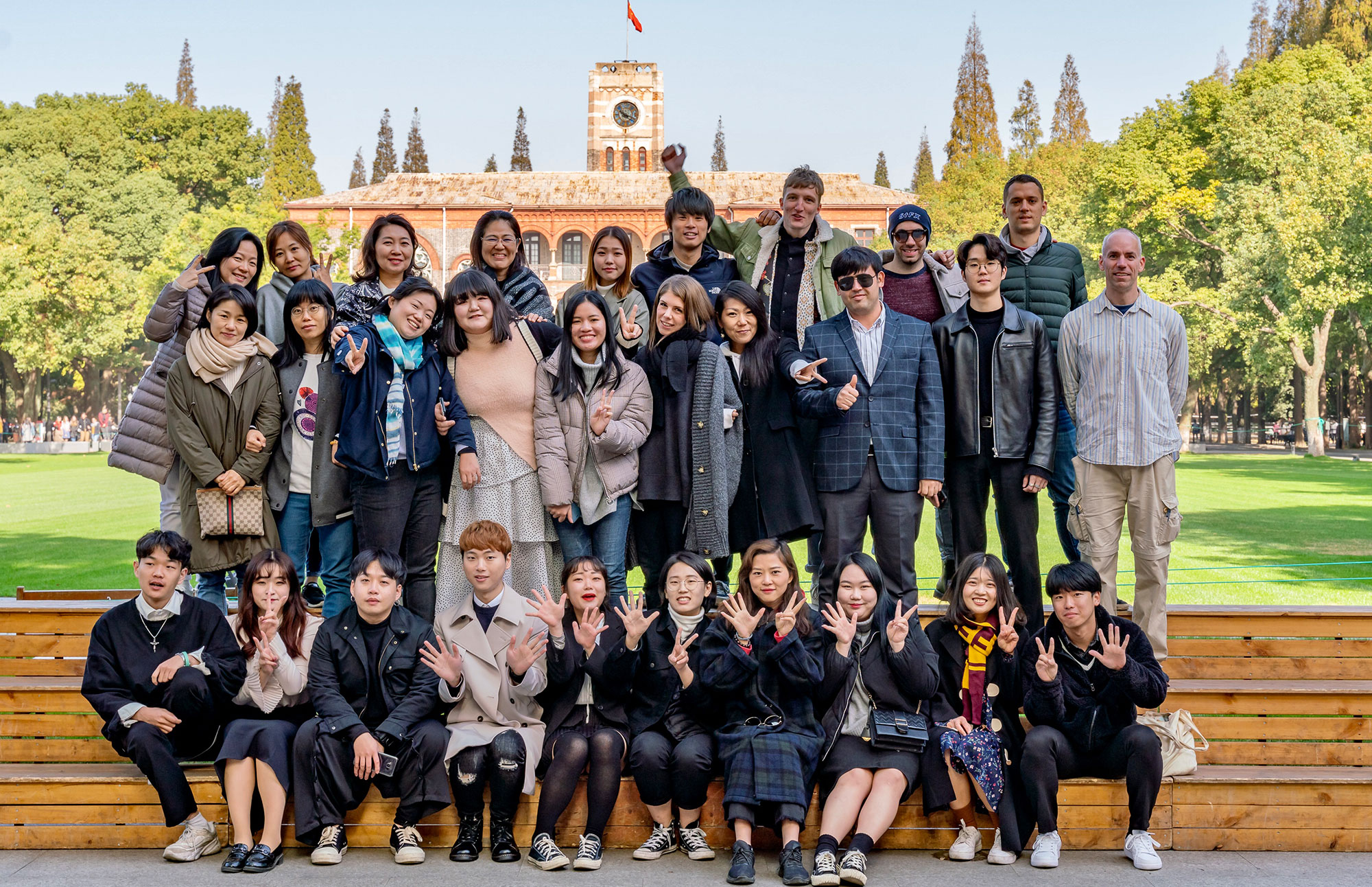 留学先の蘇州大学（中国）での写真