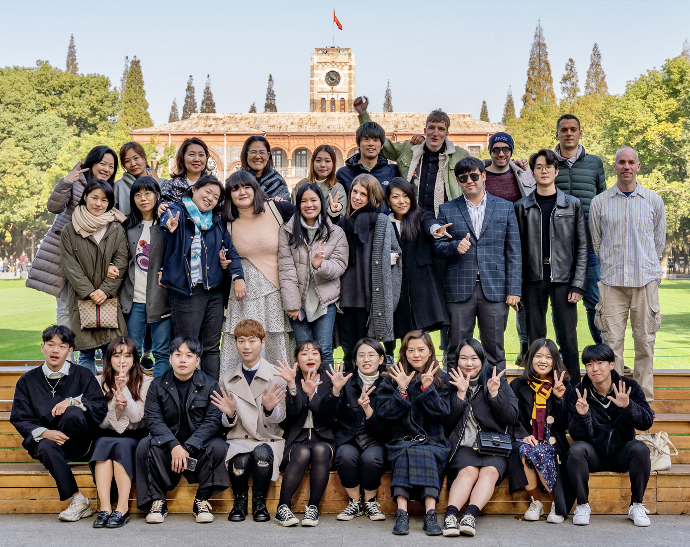 留学先の蘇州大学（中国）での写真