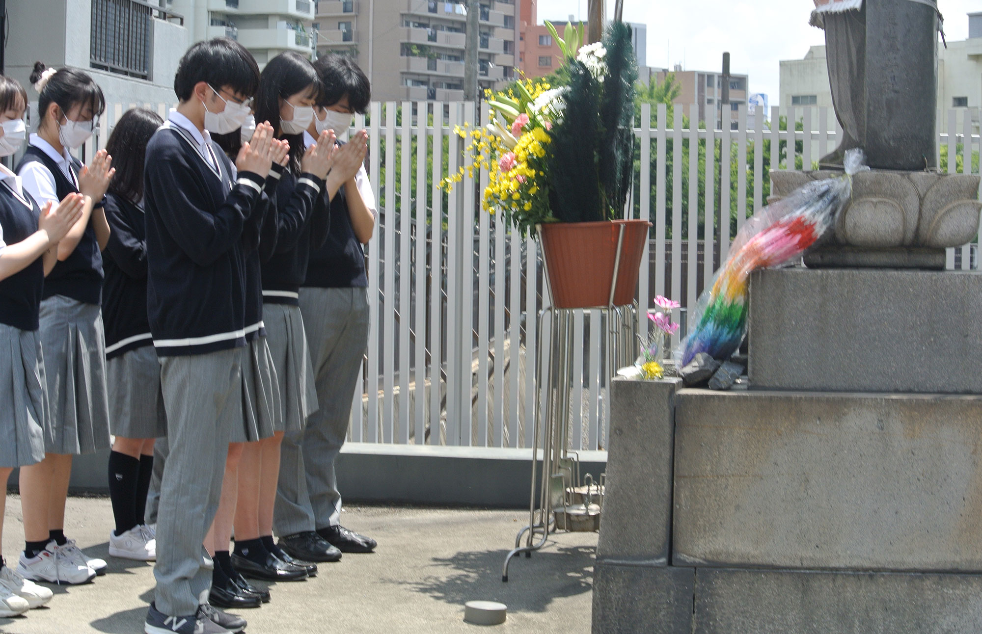 熱田空襲による学徒動員の犠牲者の慰霊
