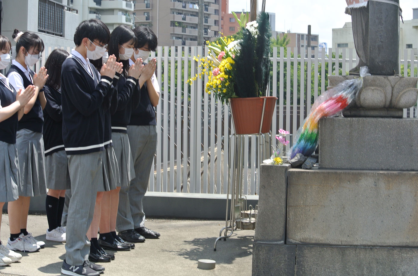 熱田空襲による学徒動員の犠牲者の慰霊