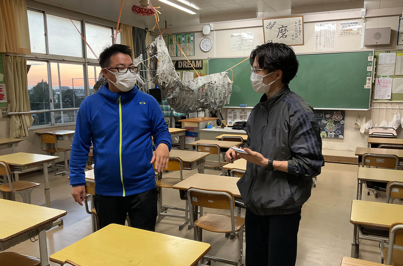 豊田市内の中学校での活動