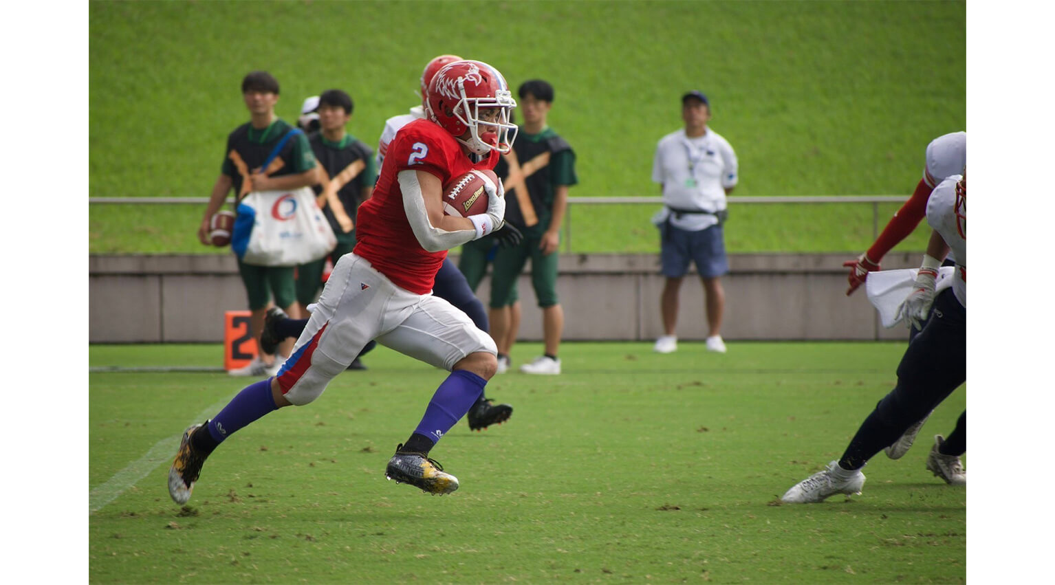 試合で活躍する松元さん