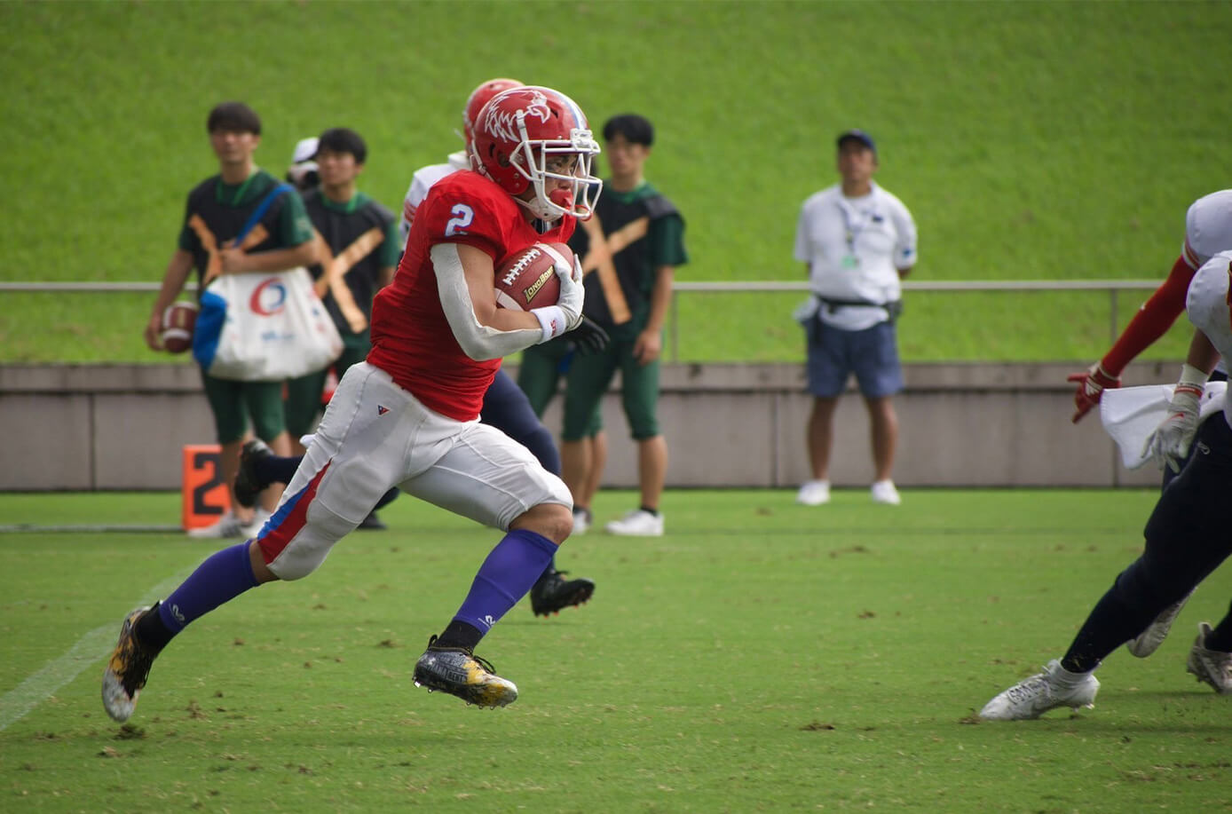 試合で活躍する松元さん